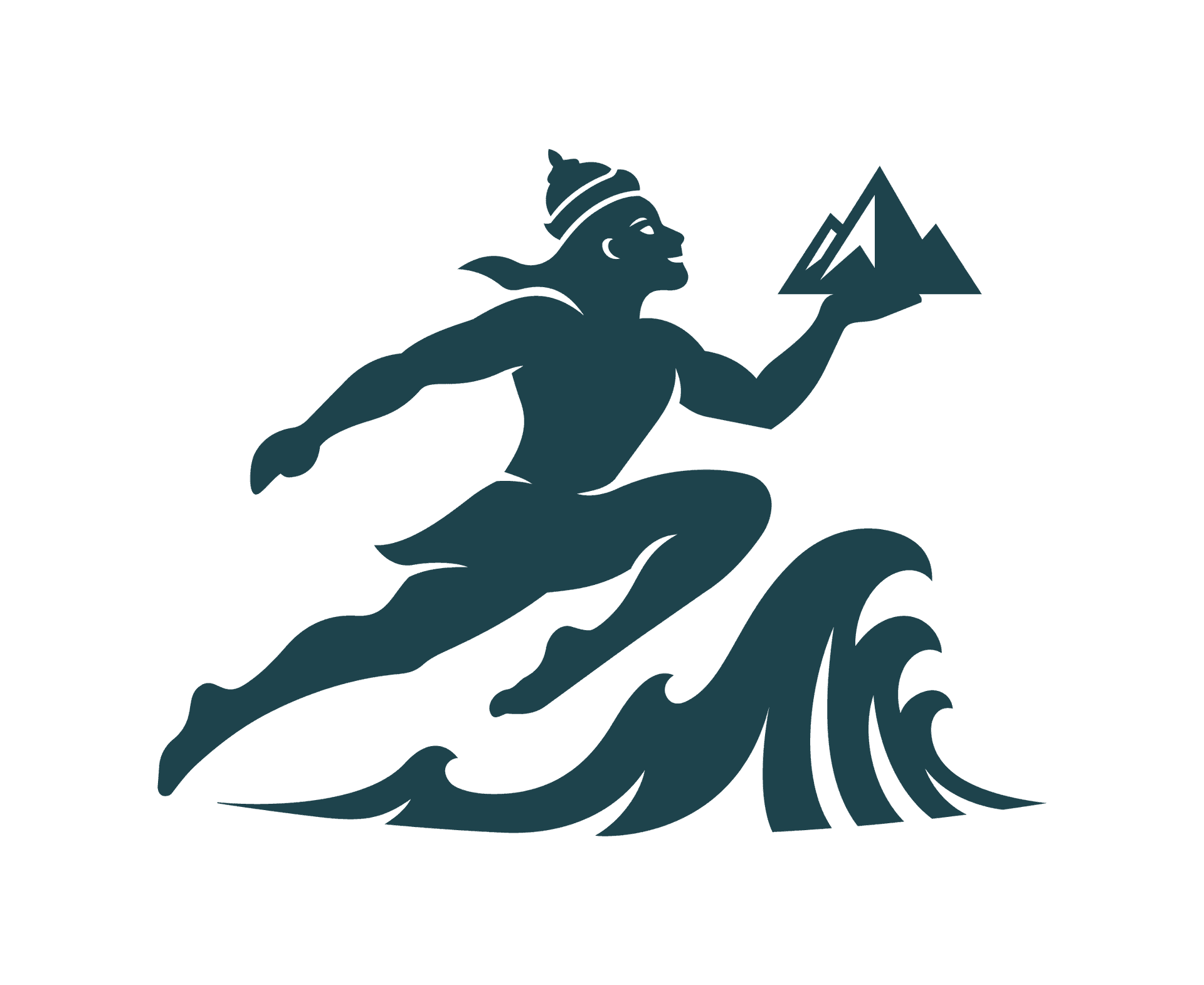 Hanu mascot, leaping with the mountain Sanjeevani